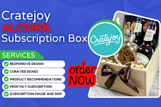 design cratejoy subscription box alcohol spirits wine beer brandy whisky website