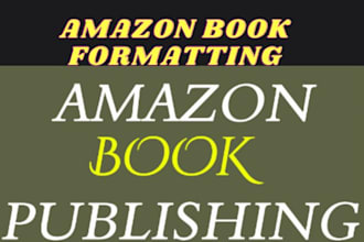 amazon kdp book publishing and kdp book formatting
