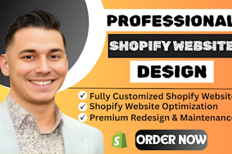 do shopify website design and develop professional ecommerce online website
