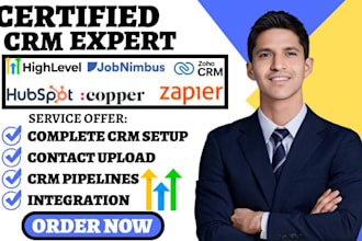 setup jobnimbus copper crm hubspot zoho gohighlevel forms pipeline automation