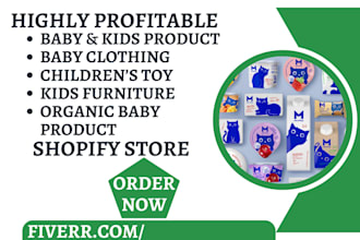 design baby kids product baby clothing kid furniture children toys shopify store
