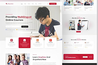 build lms educational website online course website education, elearning website