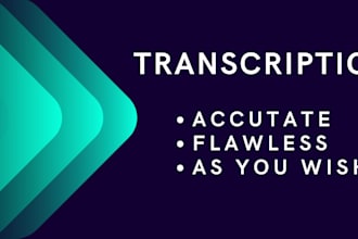 transcribe audio to text and do video transcription