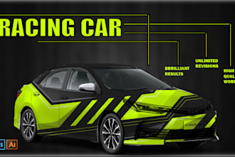 do professional racing car wrap,vehicle,truck,vending machine,tuck,trailer,jeep