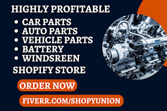 car parts auto parts vehicle parts battery windscreen truck parts shopify store