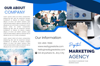 design digital brochure company profile booklet