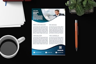 do awesome business flyer design, food flyer design and print ready