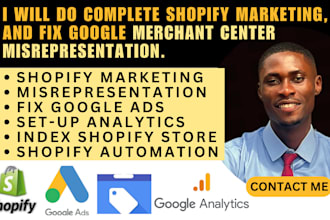 fix google merchant center misrepresentation and shopify marketing