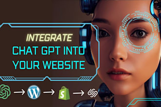 integrate chat gpt API into wordpress, squarespace and shopify website