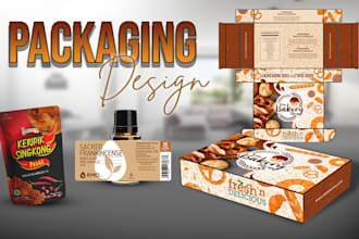 design packaging, label, box, pouch bag for your product