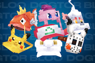 make minecraft hats, headwear, cosmetics for your server