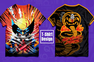 create a cartoon t shirt design