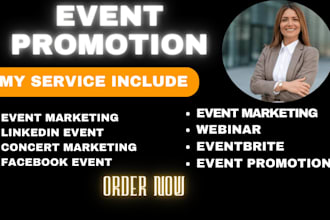 do event promotion, evntbrite, linkedin event, facebook event, resident advisor