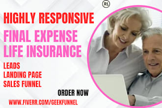 generate final expense burial insurance annuity landing page leads website