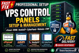 setup, secure, and optimize your vps with cpanel whm or hestiacp
