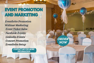 promote your event ticket sales, website, resident advisor, book, concert