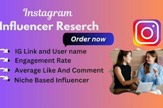 do instagram influencer research