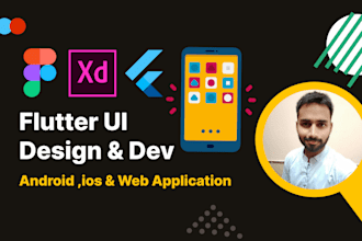 convert figma, xd, ui, designs, animations to flutter frontend code