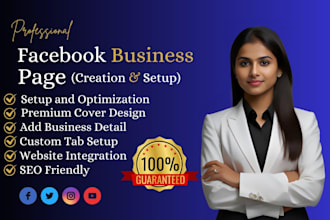 create, setup and manage your facebook business page