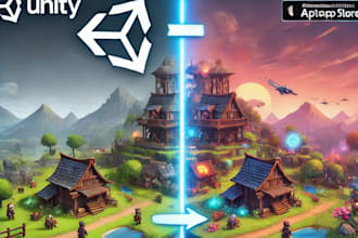 reskin unity game fast and high quality service