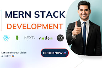 develop custom mern stack website as a mern stack developer using reactjs nodejs
