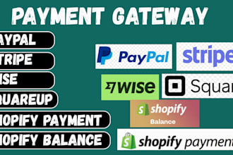 do shopify payment gateway, shopify balance, paypal stripe wise squareup