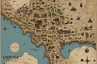 make unique hand drawn map vector illustration