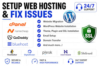 setup wordpress website and fast vps hosting server