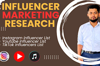 research best instagram youtube tiktok influencers list for influencer marketing