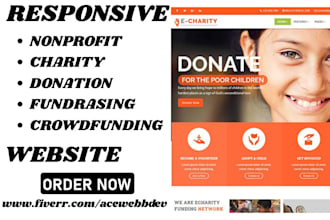 design charity website nonprofit website donation fundraising non profit website
