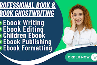 craft nonfiction ebook, self help children book writer romance ebook ghostwrite