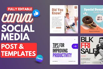 design unique canva templates for your social media