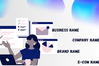 create 15 perfect business name, company name, brand name