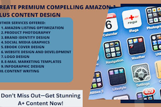 create premium compelling amazon a plus content design