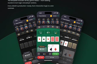 develop poker, multiplayer card game, mobile game app