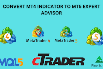 code tradingview pinescript to metatrader, ctrader, quantower, thinkorswim, mt5