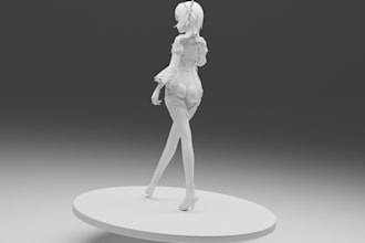 sculpt 3d printing stl file dnd fantasy miniatures character, 3d figurines,