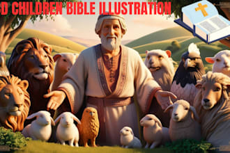 do children bible story, illustrations, and children christian book