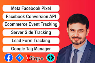 setup facebook conversion API, meta pixel, server side tracking, stape, taggrs