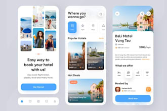 develop react native hotel booking app, hotel reservation app, hotel lodge app