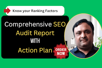 create SEO audit report and action plan for ranking