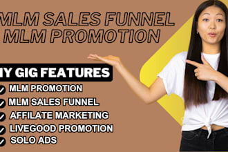 do mlm promotion affiliate link promotion, mlm selas funnel, mlm leads, solo ads