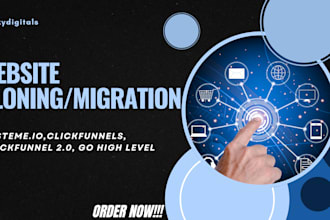 redesign,clone, migrate, transfer website funnel to clickfunnels,clickfunnels2 0