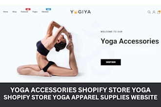 design yoga accessories store yoga shopify store yoga apparel supplies website