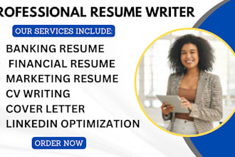 write, revamp professional banking, finance, sales resume