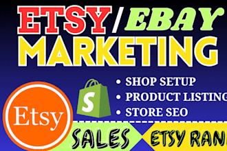 rank etsy shop views promote etsy store boost shopify ebay seo for sales traffic