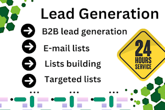 do lead generation and targeted lists