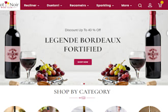 design wine shopify store wine liquor store wine dropshipping store wine website