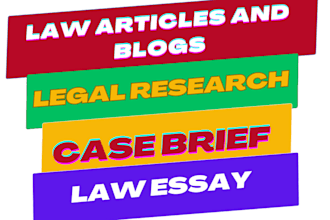 help with business law, legal research, memo, and law essays