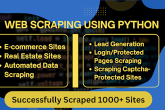 do web scraping, data scraping in python